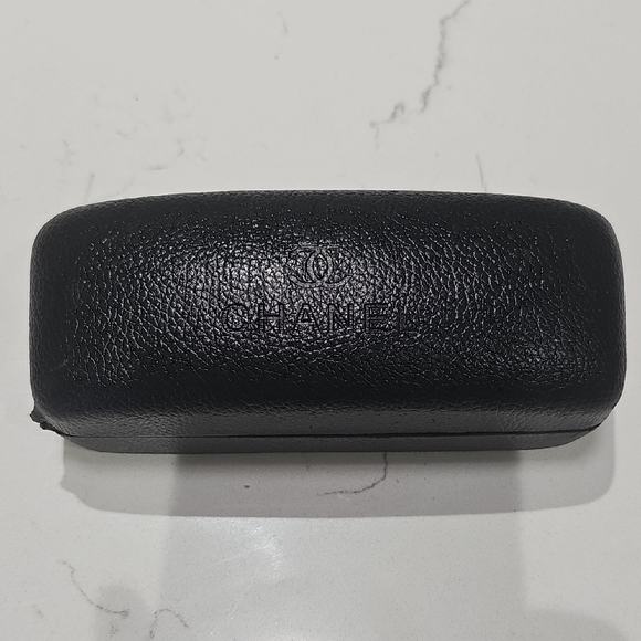 Chanel Black Leather Eyeglass Case